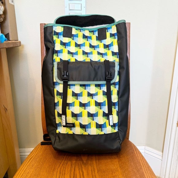 Timbuk2 Custom Prospect Laptop Backpack, Black, Blue, Yellow, 21โ H X 11โ W - Picture 15 of 16